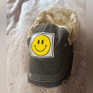 Headmost Happy Face Baseball Hat for Women